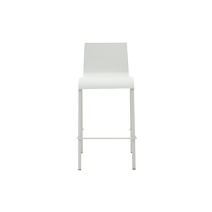 Tabourets de bar empilables blancs h65 cm (lot de 2) kupa