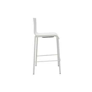 Tabourets de bar empilables blancs h65 cm (lot de 2) kupa