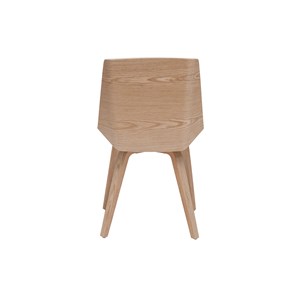 Chaise blanc et bois clair melkior