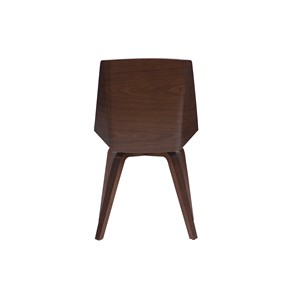 Chaise noir et bois foncé noyer melkior