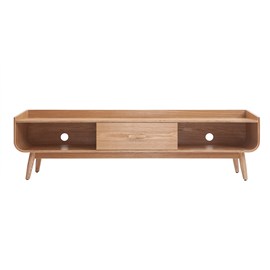 Meuble tv en bois clair l180 cm hallen