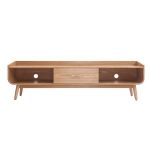 Meuble tv en bois clair l180 cm hallen