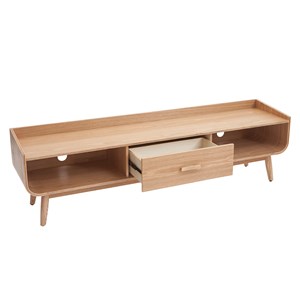 Meuble tv en bois clair l180 cm hallen