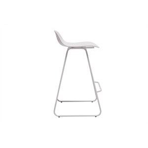 Tabourets de bar blancs h65 cm (lot de 2) ella