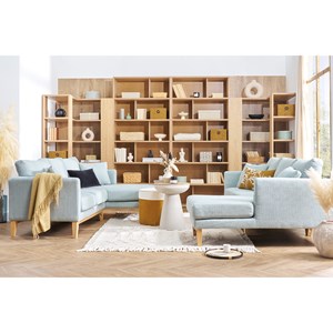 Bibliothèque finition bois clair chêne l92 cm epure