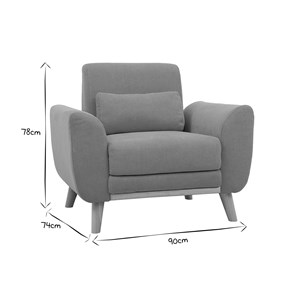 Fauteuil en tissu effet velours jaune moutarde et bois clair  ektor