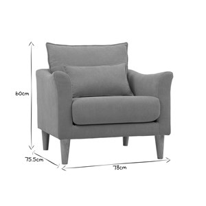 Fauteuil en tissu effet velours jaune moutarde et bois clair kate