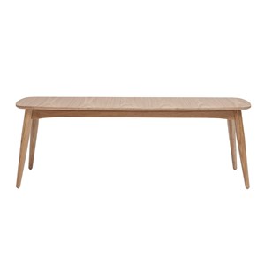 Banc bois clair l130 cm nordeco