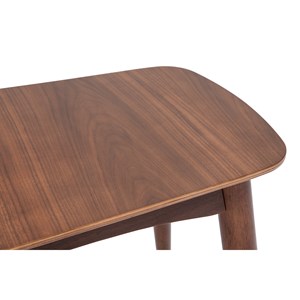 Banc  bois foncé noyer l130 cm nordeco