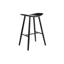 Tabouret de bar bois noir h65 cm demory