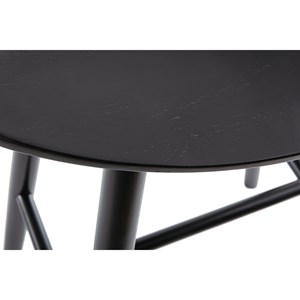 Tabouret de bar bois noir h65 cm demory
