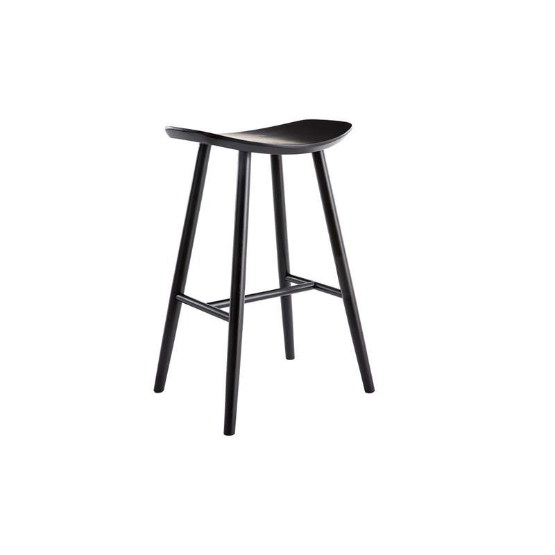 Miliboo - Tabouret de bar noir 72 cm demory