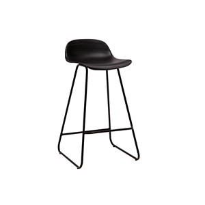 Tabourets de bar noirs h65 cm (lot de 2) ella