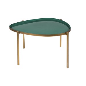 Tables basses gigognes laquées vert-cyan et vert (lot de 3) zuria
