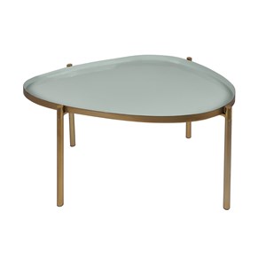 Tables basses gigognes laquées vert-cyan et vert (lot de 3) zuria