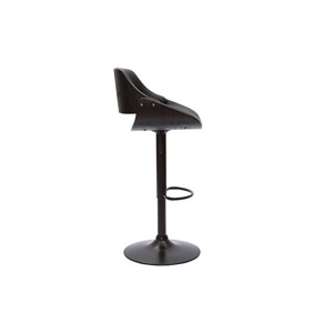 Tabouret de bar noir réglable pivotant 360° clash