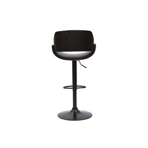 Tabouret de bar noir réglable pivotant 360° clash