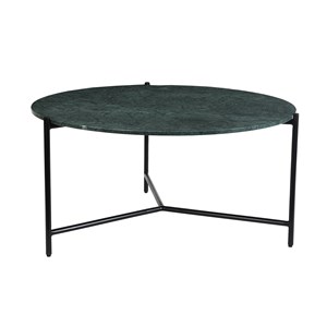 Table basse ronde en marbre vert d90 cm bumcello