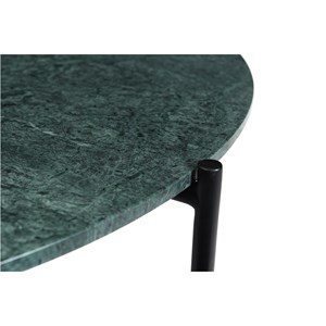 Table basse ronde en marbre vert d90 cm bumcello