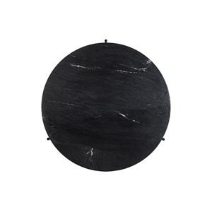 Table basse ronde en marbre noir d90 cm bumcello