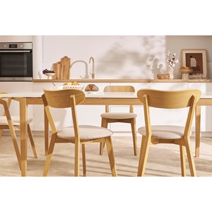 Chaises  en bois foncé et noir (lot de 2) dove