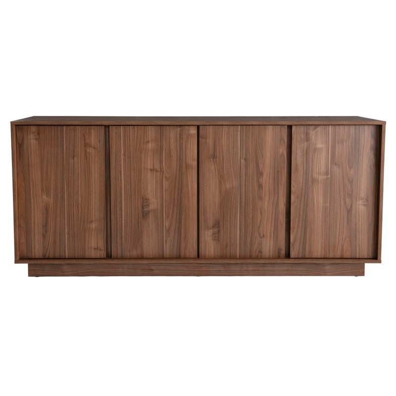 Miliboo - Buffet  finition bois foncé noyer 4 portes l180 cm como