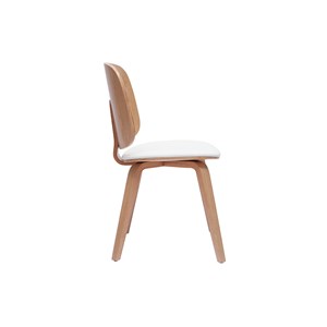 Chaises en bois clair et blanc (lot de 2) beck