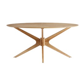 Table à manger ovale chêne l160 cm dielli