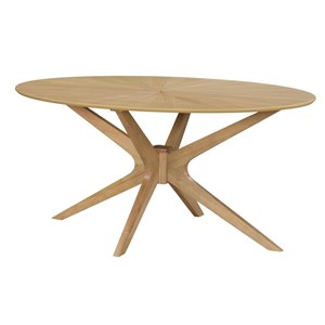 Table à manger ovale chêne l160 cm dielli