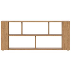 Bibliothèque basse ouverte finition bois clair chêne l167.5 cm musso