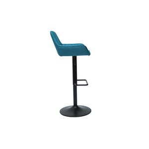 Tabourets de bar réglables en tissu bleu (lot de 2) ronnie