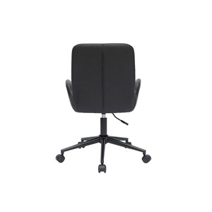 Chaise de bureau à roulettes noire alban