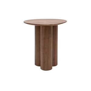 Table d'appoint bois foncé noyer l44 cm hollen