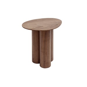 Table d'appoint bois foncé noyer l44 cm hollen