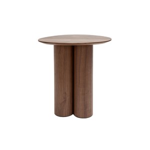 Table d'appoint bois foncé noyer l44 cm hollen