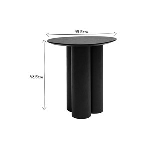 Table d'appoint bois noir l44 cm hollen