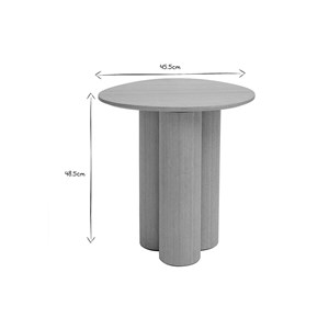 Table d'appoint bois clair l44 cm hollen