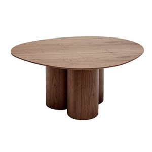 Table basse bois foncé noyer l78 cm hollen