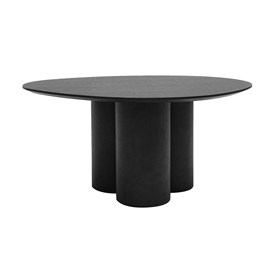 Table basse bois noir l78 cm hollen