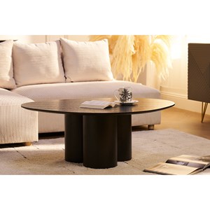 Table basse bois noir l78 cm hollen