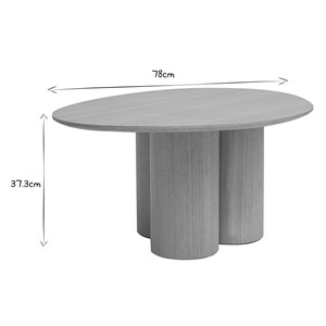 Table basse bois clair l78 cm hollen