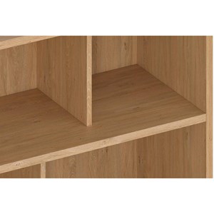 Bibliothèque finition bois clair chêne l140 cm epure