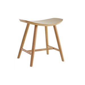 Tabouret bas bois clair h46.5 demory