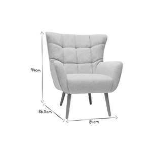 Fauteuil tissu effet velours texturé vert foncé et bois clair avery