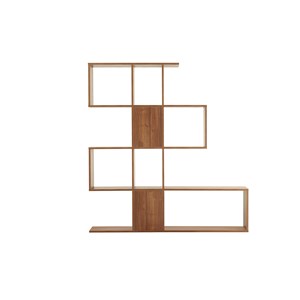 Bibliothèque séparateur finition bois noyer l139 cm como