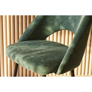 Tabourets de bar en tissu effet velours texturé vert h65 cm (lot de 2) cosette