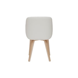 Chaise blanc et bois clair lucien