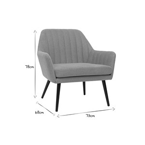 Fauteuil en tissu effet velours texturé jaune moutarde et métal noir gaston