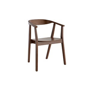 Chaises en bois foncé (lot de 2) bahia