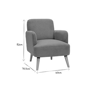 Fauteuil en tissu effet velours jaune moutarde et bois clair isko